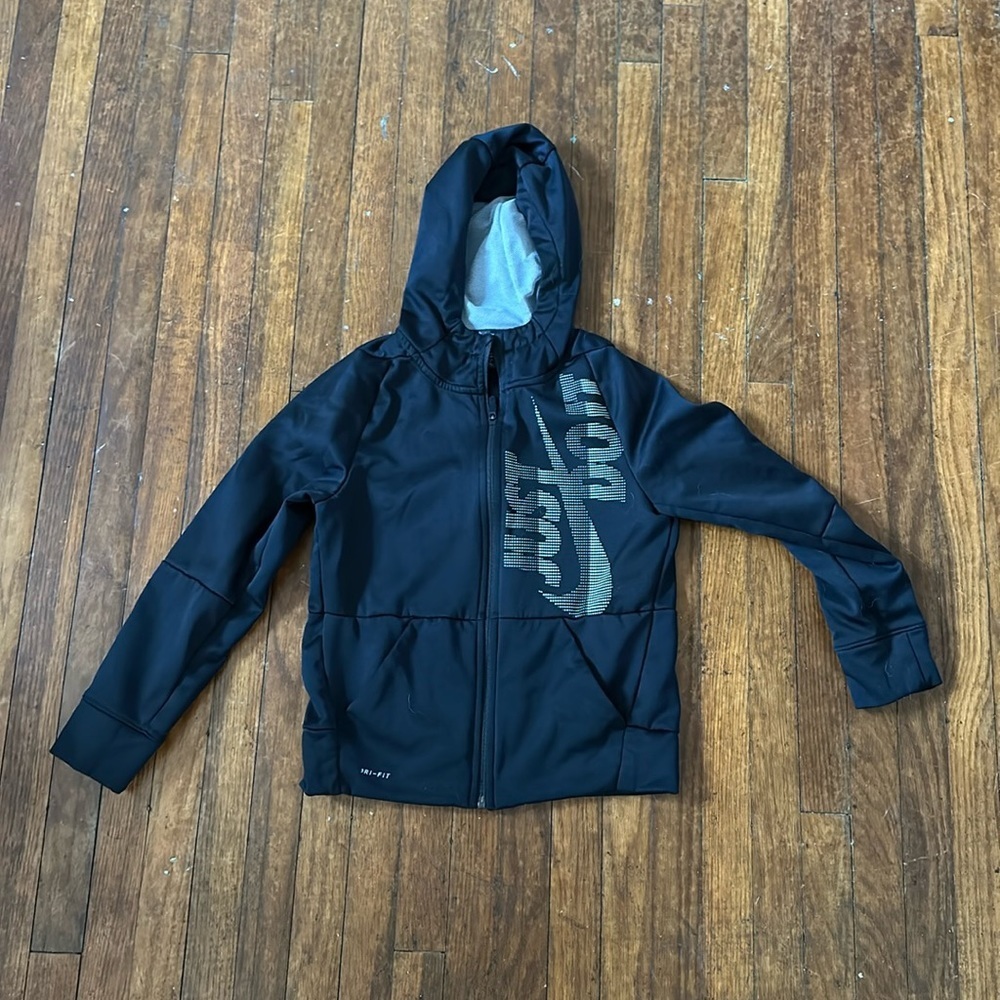 Sz M Youth Boys Nike Dri Fit Zip up Jacket Hoodie